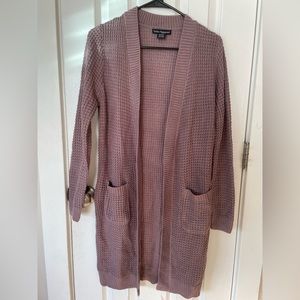 Purple Long Cardigan